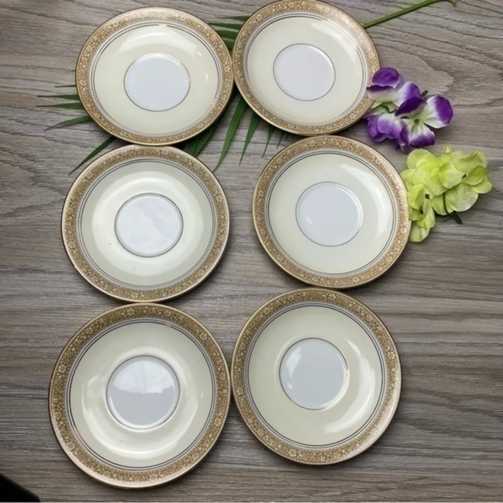💋VTG Vintage Bread & Butter Plates (6) Nerrisa by NORITAKE - Picture 2 of 8